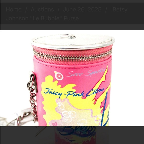 Betsey Johnson Pink and Yellow Bubble Cylinder Bag - Picture 5 of 8